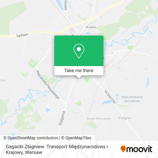 Gagacki Zbigniew. Transport Międzynarodowy i Krajowy map