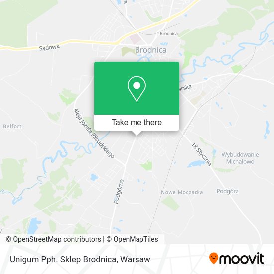 Unigum Pph. Sklep Brodnica map