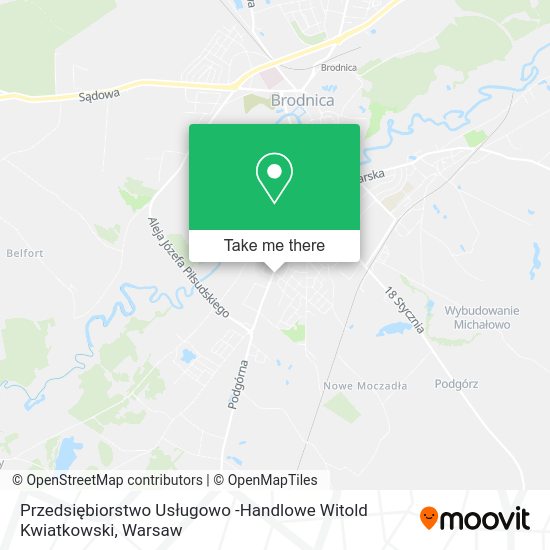 Przedsiębiorstwo Usługowo -Handlowe Witold Kwiatkowski map