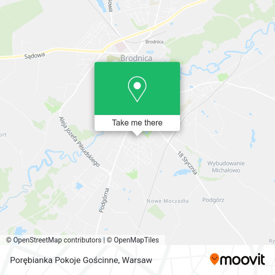 Porębianka Pokoje Gościnne map