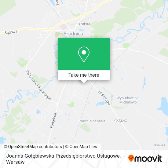 Joanna Gołębiewska Przedsiębiorstwo Usługowe map