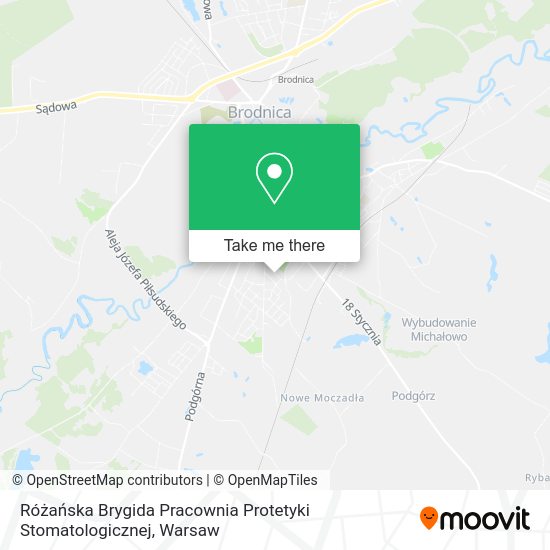 Różańska Brygida Pracownia Protetyki Stomatologicznej map