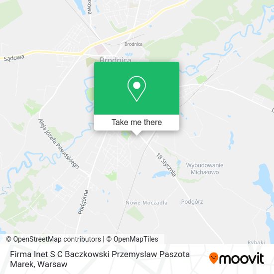 Firma Inet S C Baczkowski Przemyslaw Paszota Marek map