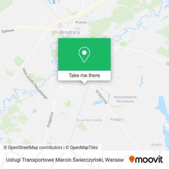 Usługi Transportowe Marcin Świerczyński map