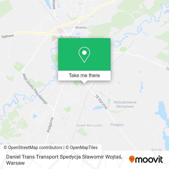 Daniel Trans Transport Spedycja Sławomir Wojtaś map