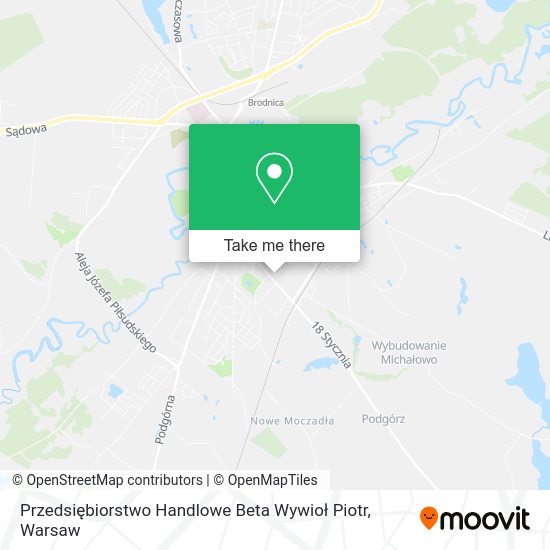 Przedsiębiorstwo Handlowe Beta Wywioł Piotr map