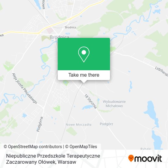 Niepubliczne Przedszkole Terapeutyczne Zaczarowany Ołówek map