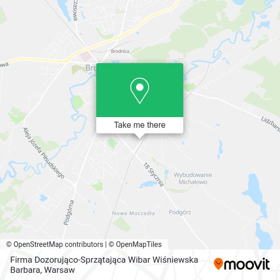 Firma Dozorująco-Sprzątająca Wibar Wiśniewska Barbara map