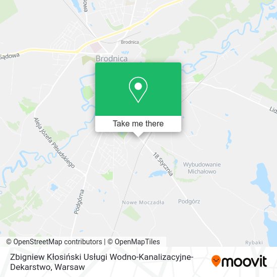 Zbigniew Kłosiński Usługi Wodno-Kanalizacyjne-Dekarstwo map