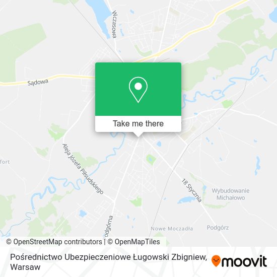 Pośrednictwo Ubezpieczeniowe Ługowski Zbigniew map