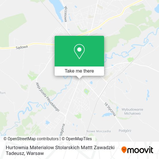 Hurtownia Materialow Stolarskich Mattt Zawadzki Tadeusz map