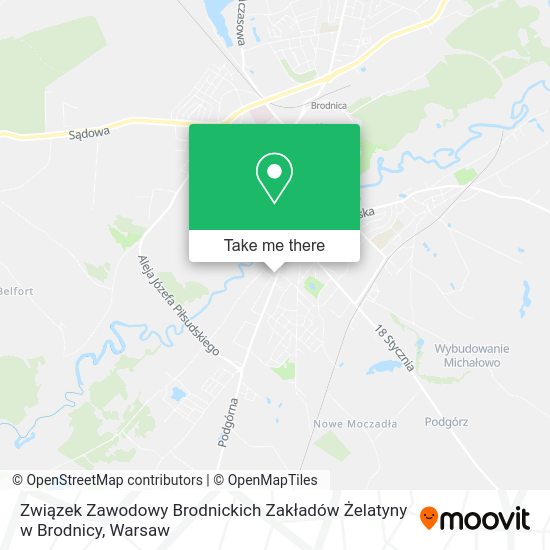 Związek Zawodowy Brodnickich Zakładów Żelatyny w Brodnicy map