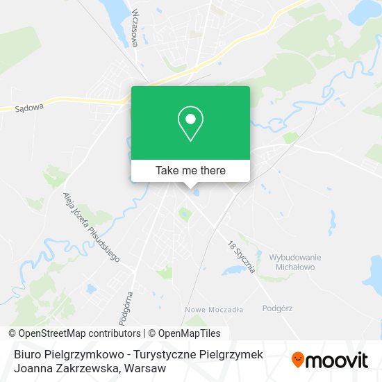 Biuro Pielgrzymkowo - Turystyczne Pielgrzymek Joanna Zakrzewska map