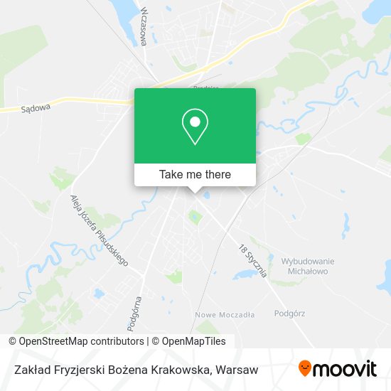 Zakład Fryzjerski Bożena Krakowska map