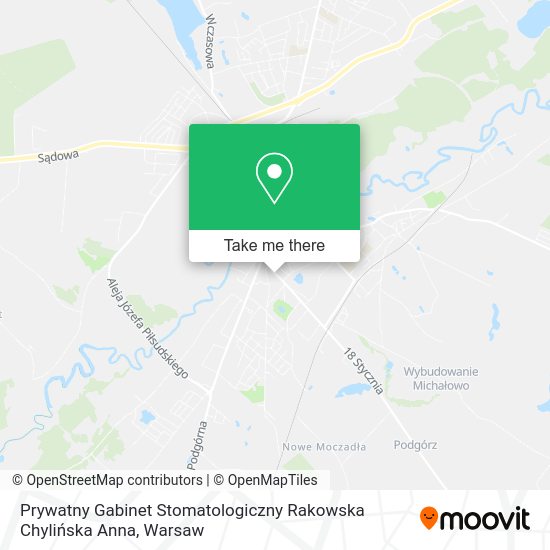 Prywatny Gabinet Stomatologiczny Rakowska Chylińska Anna map