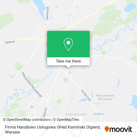 Firma Handlowo Usługowa Olred Kamiński Olgierd map