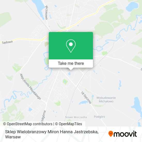 Sklep Wielobranzowy Miron Hanna Jastrzebska map