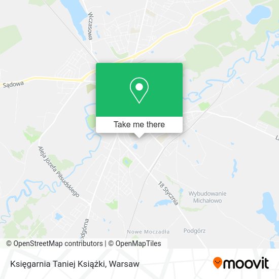 Księgarnia Taniej Książki map