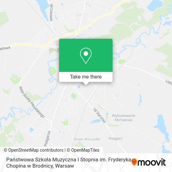 Państwowa Szkoła Muzyczna I Stopnia im. Fryderyka Chopina w Brodnicy map