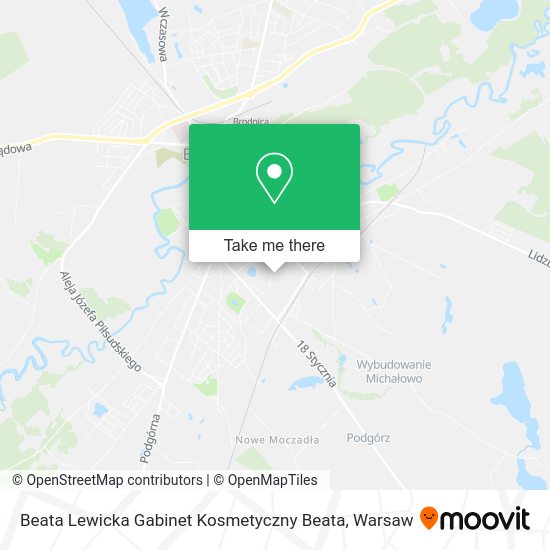 Beata Lewicka Gabinet Kosmetyczny Beata map