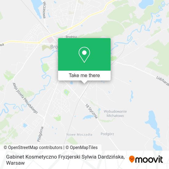 Gabinet Kosmetyczno Fryzjerski Sylwia Dardzińska map