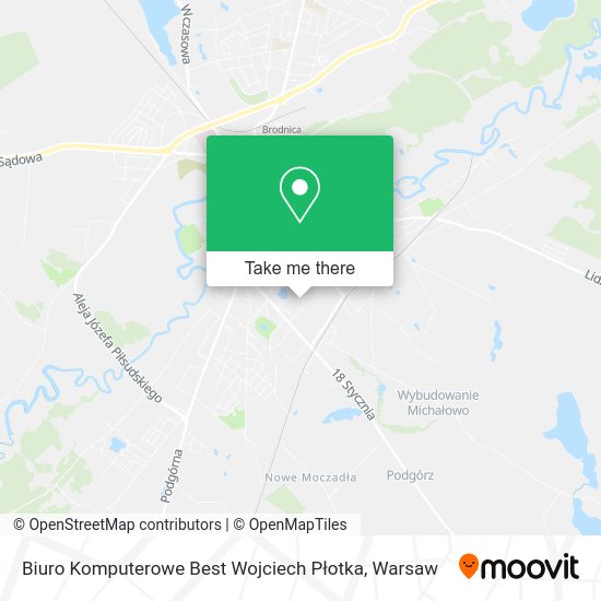 Biuro Komputerowe Best Wojciech Płotka map