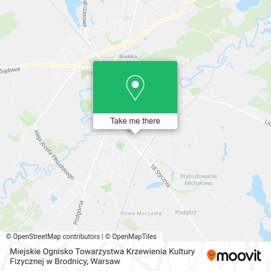 Miejskie Ognisko Towarzystwa Krzewienia Kultury Fizycznej w Brodnicy map