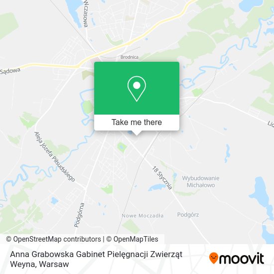 Anna Grabowska Gabinet Pielęgnacji Zwierząt Weyna map