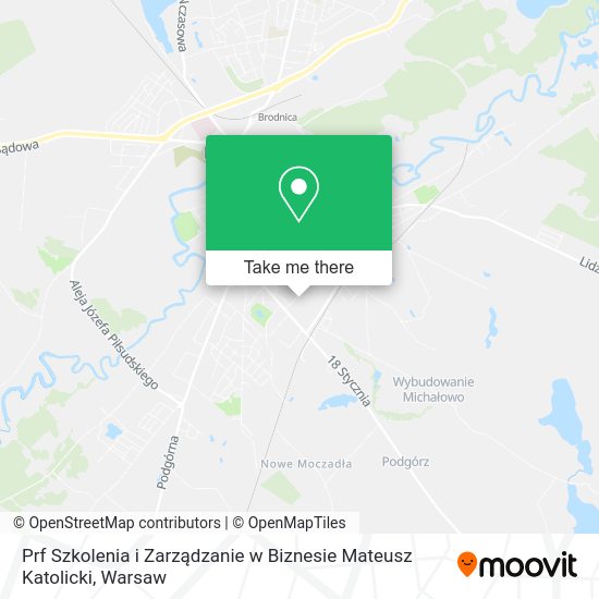 Prf Szkolenia i Zarządzanie w Biznesie Mateusz Katolicki map