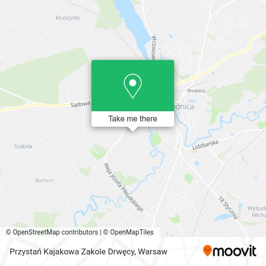 Przystań Kajakowa Zakole Drwęcy map