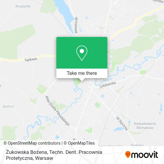 Żukowska Bożena, Techn. Dent. Pracownia Protetyczna map