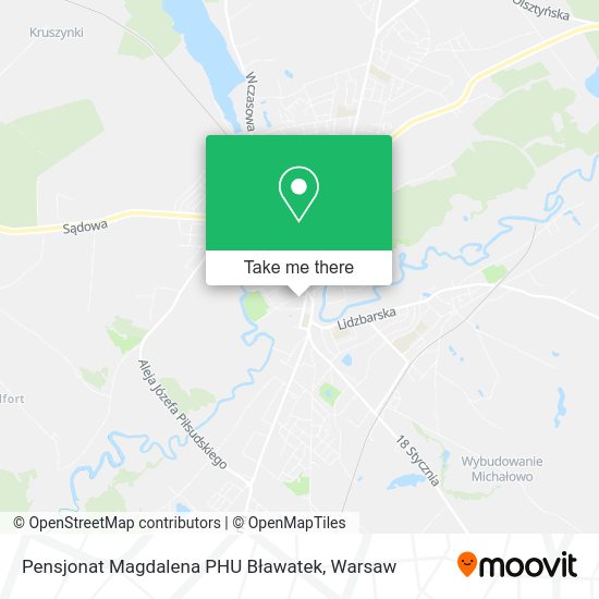 Pensjonat Magdalena PHU Bławatek map