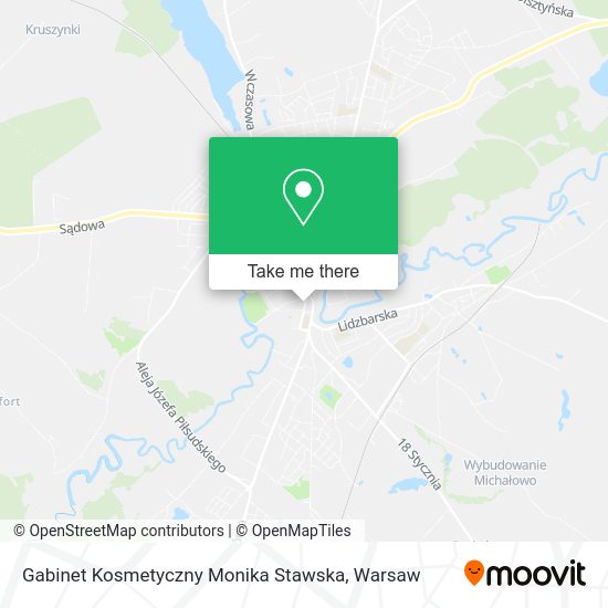 Gabinet Kosmetyczny Monika Stawska map