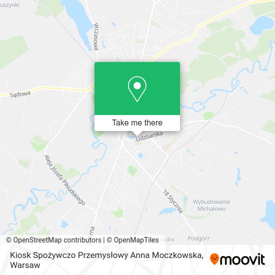 Kiosk Spożywczo Przemysłowy Anna Moczkowska map