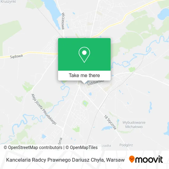 Карта Kancelaria Radcy Prawnego Dariusz Chyła