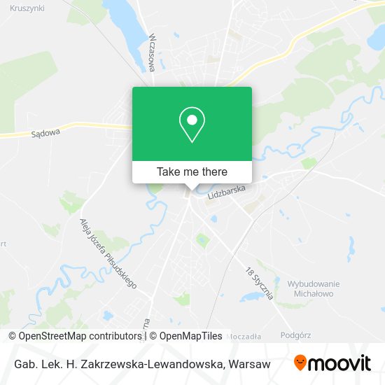 Gab. Lek. H. Zakrzewska-Lewandowska map