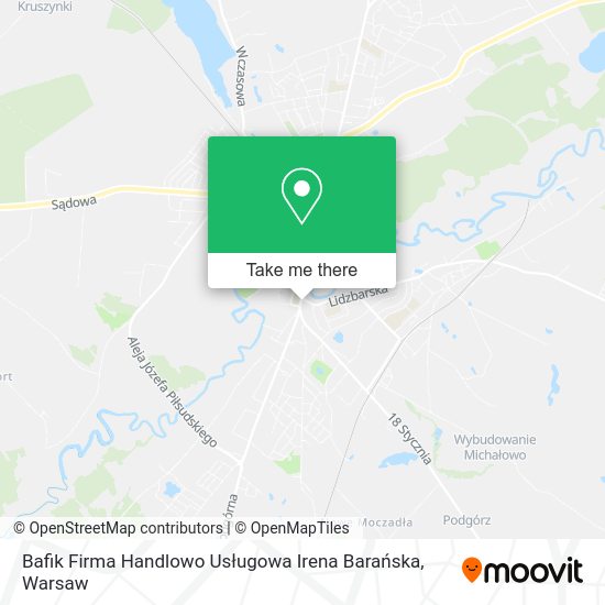 Bafik Firma Handlowo Usługowa Irena Barańska map