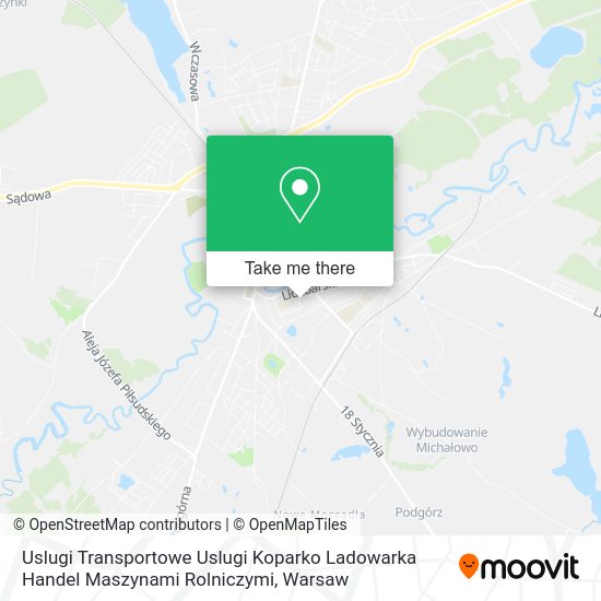 Uslugi Transportowe Uslugi Koparko Ladowarka Handel Maszynami Rolniczymi map