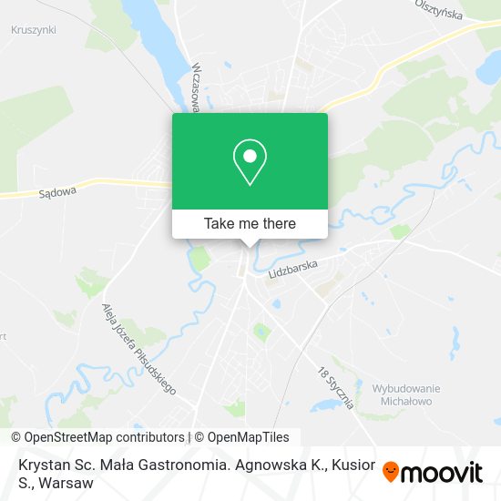 Krystan Sc. Mała Gastronomia. Agnowska K., Kusior S. map