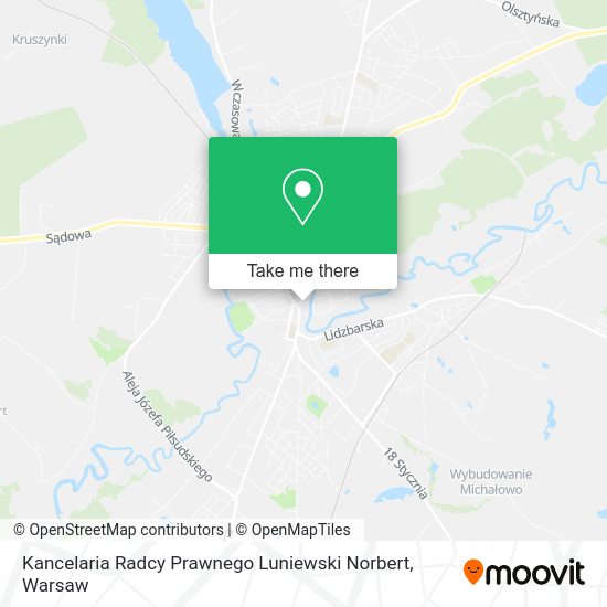 Kancelaria Radcy Prawnego Luniewski Norbert map