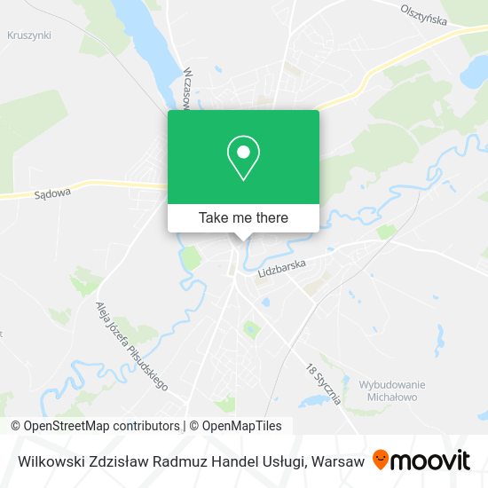 Wilkowski Zdzisław Radmuz Handel Usługi map