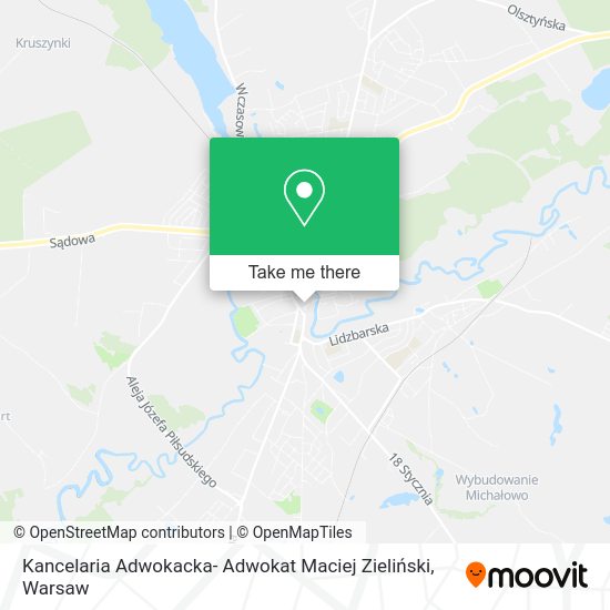 Kancelaria Adwokacka- Adwokat Maciej Zieliński map