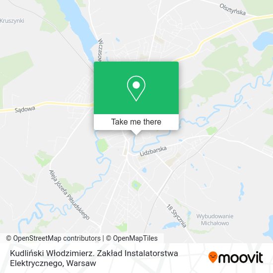 Kudliński Włodzimierz. Zakład Instalatorstwa Elektrycznego map