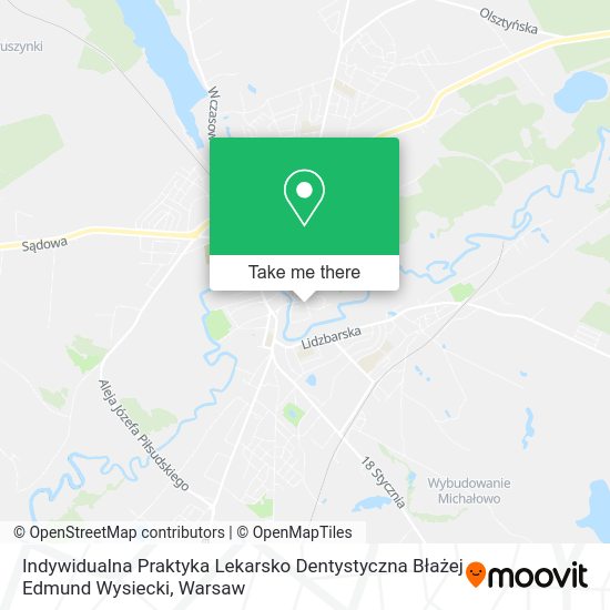 Indywidualna Praktyka Lekarsko Dentystyczna Błażej Edmund Wysiecki map