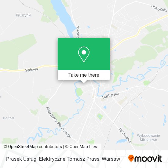 Prasek Usługi Elektryczne Tomasz Prass map