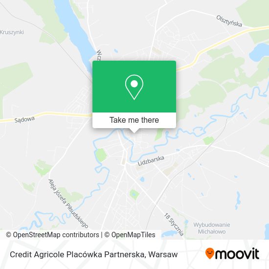 Credit Agricole Placówka Partnerska map