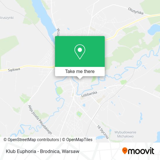 Klub Euphoria - Brodnica map