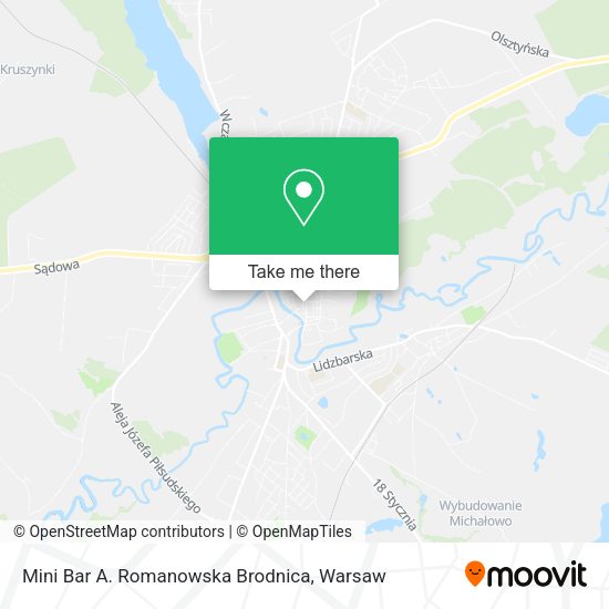 Mini Bar A. Romanowska Brodnica map