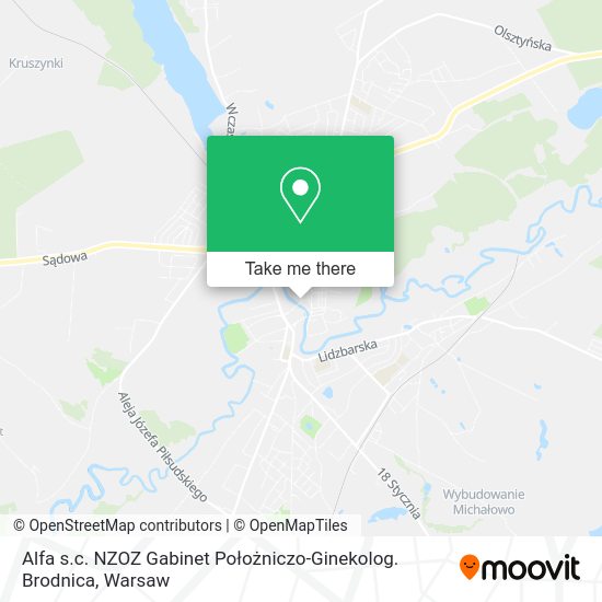 Alfa s.c. NZOZ Gabinet Położniczo-Ginekolog. Brodnica map