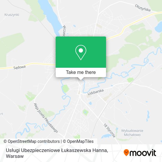 Usługi Ubezpieczeniowe Łukaszewska Hanna map